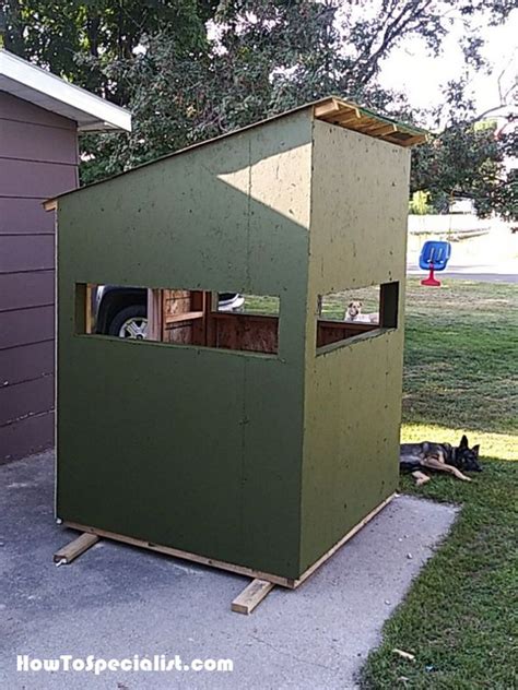 diy box deer blind out of steel|how to build a deer blind.